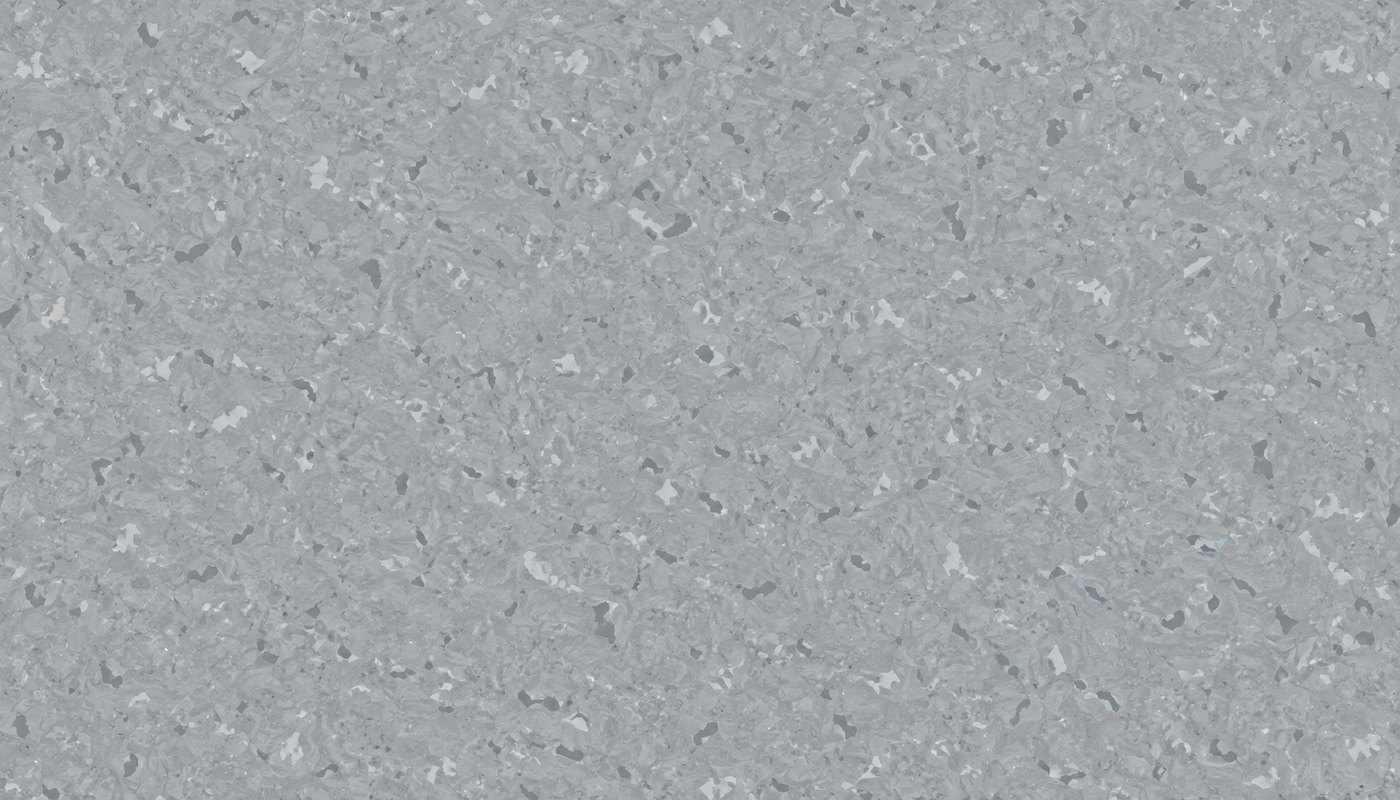 Lantai linoleum kelabu sejuk, tanpa corak huruf
